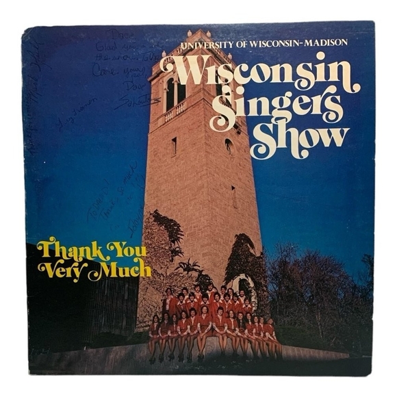 LP Wisconsin Singers - Thank You Very Much Vinyl Record